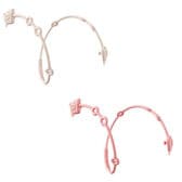 【ピンク×ベージュ】おしゃぶりホルダー2本セット