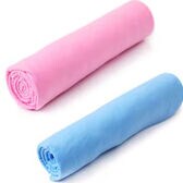 【2枚／Lサイズ（66×43cm）/ピンク+ブルー】 超吸水&速乾！セームタオル