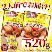 【1人前260g×2袋】ゴロッと 玉ねぎと骨付き チキン の スープカレー《富良野市場》