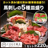 【5種/計220g】熊本馬刺し5種盛り