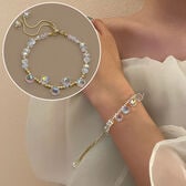 クリスタルモチーフブレスレット