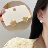 ハートピアス  ゴールド