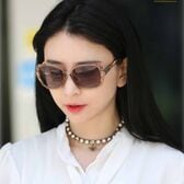 【キャメル】UV400ビッグフレームサングラス