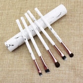 【ホワイト】ケース付きメイクブラシ5本セット
