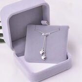 【シルバー】ハートモチーフ ループネックレス