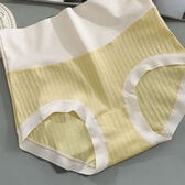 【イエロー】ハイウエストシームレスショーツ