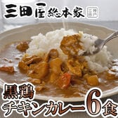 【6食】「三田屋総本家」 黒鶏のチキンカレー6食セット