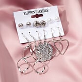 【シルバー】レディースピアス6点セット