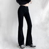 【ブラック/Mサイズ】フレアパンツ