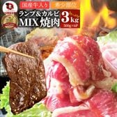 【計3kg】国産牛入りランプ＆カルビ焼肉