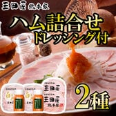 【計2種】「三田屋総本家」ハム詰合せ(ドレッシング2本付き)