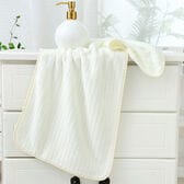 【ホワイト】ループ付きフェイスタオル