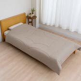 【ベージュ／クイーン】もちもちフトン 掛け布団 ウレタン（洗濯ネット使用で丸洗い可）※日本製