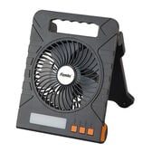 【ブラック】充電式ソーラーパワフルファン