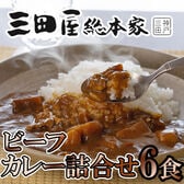 【6食】「三田屋総本家」 ビーフカレー詰合せ