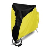 【ブラック＆イエロー / Lサイズ】自転車カバー UVカット 収納袋付き