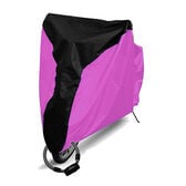 【ブラック＆マゼンタ / XLサイズ】自転車カバー UVカット 収納袋付き