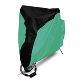 【ブラック＆シーグリーン / XLサイズ】自転車カバー UVカット 収納袋付き