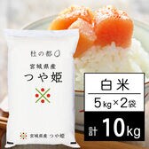 【計10kg/5kg×2袋】令和6年産 杜の都 宮城県産 つや姫 白米