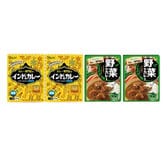 【2種/計4個】レトルトカレー ＆野菜カレー