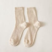 【ベージュ】メンズソックス シンプル