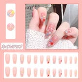 【24枚入】ネイルチップ パステルフラワー