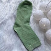 【グリーン】靴下 ミックスカラー レディース（クルー丈）
