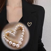 ダブルハートブローチ