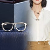 【シルバー】ミニブローチ（メガネ）