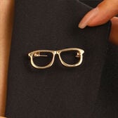【ゴールド】ミニブローチ（メガネ）