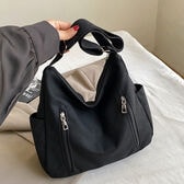 【ブラック】キャンパストートバッグ