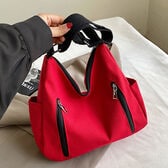 【レッド】キャンパストートバッグ