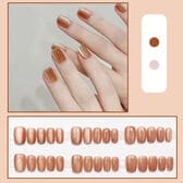 【30枚入】ネイルチップ つやつやワンカラー