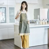 【グリーン】ワンピース型エプロン　イヴォンヌ
