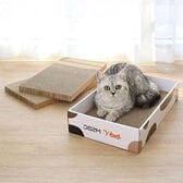 猫用 爪とぎダンボールBOX ダンボール3枚セットHEBENA