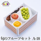 旬のフルーツセットA18（シャインマスカット・柿・赤林檎）