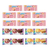 【計16個】ビスコミニパック＜いちご＞＆バランスオンminiケーキ＜チョコブラウニー・チーズケーキ＞