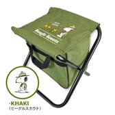 【カーキ・スヌーピー】フィッシングチェアコンパクト折りたたみ椅子