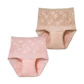 【LLサイズ/4枚セット】ファミラ 花柄安心深ばき安心ショーツ