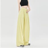 【ベージュ】 リラックスワイドパンツ