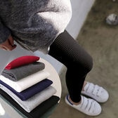 【ブラック】ウエストゴムシンプルレギンスパンツ