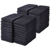 フェイスタオル【ブラック  40枚セット】