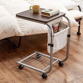 昇降式 サイドテーブル ベッドテーブル キャスター付き