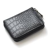 【ブラック】BEAMZSQUAR クロコ型押し 牛革 コインケース 小銭入れ BS-3158BK