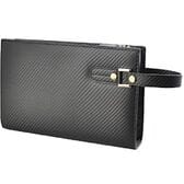 BEAMZSQUARE セカンドバッグ イタリアンカーボンレザー（牛革） BS-45518 ブラック