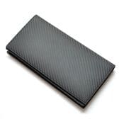 BEAMZSQUARE カーボンレザー×グレインレザー長財布 BS-58517