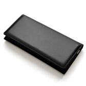 BEAMZSQUARE シープスキン 紳士 長財布 羊革 長札入れ ブラック BZSQ-252BK