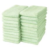 フェイスタオル【ライトグリーン  20枚セット】