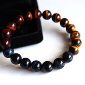 【メンズ/タイガーアイ】ピラミッドセットパワーストーンブレスレット