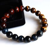 【レディース/タイガーアイ】ピラミッドセットパワーストーンブレスレット